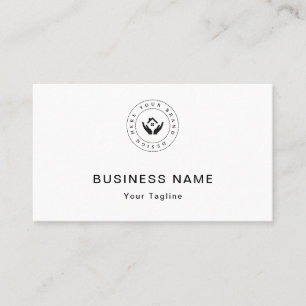 Elegant Modern Aangepast Logo Minimalistisch Eenvo Visitekaartje