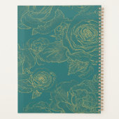 Elegant modern aangepast monogram en noem groen planner (Achterkant)
