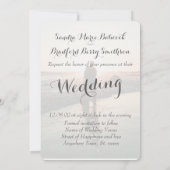 Elegant Modern Aangepaste Foto slaat de datum van  Kaart (Achterkant)