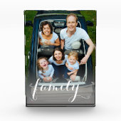 Elegant modern aangepaste tekst van de fotofamilie fotoblokken (Voorkant)