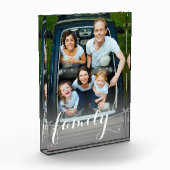 Elegant modern aangepaste tekst van de fotofamilie fotoblokken (Links)