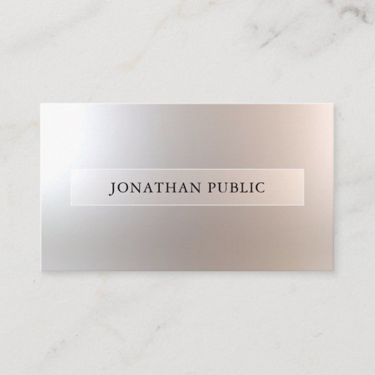 Elegant modern aantrekkelijk design Professional Visitekaartje (Voorkant)