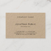 Elegant Modern Aantrekkelijk Sierlijk Bedrijf Plai Visitekaartje (Achterkant)