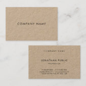 Elegant Modern Aantrekkelijk Sierlijk Bedrijf Plai Visitekaartje (Voorkant / Achterkant)