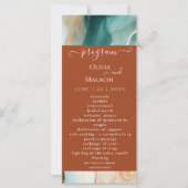 Elegant Modern Abstract Agaat Terracotta (Voorkant)