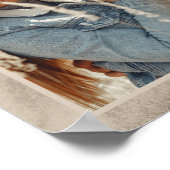 Elegant Modern Abstract Art Lijst Foto Poster (Hoek)