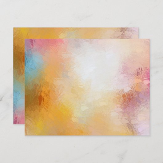 Elegant Modern Abstract Blank Sjabloon Kleurrijk (Voorkant / Achterkant)