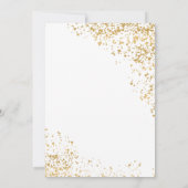 Elegant modern, abstract gespikkeld afstuderen met aankondiging (Achterkant)