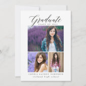 Elegant modern, abstract gespikkeld afstuderen met kaart (Voorkant)