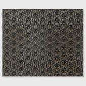 Elegant modern Abstract Gold Art Deco Patroon | Cadeaupapier (Vlak)