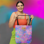 Elegant Modern Abstract Goud Vuur Opal Custom Naam Tote Bag