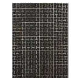 Elegant Modern Abstract Gouden Mand Vlechtpatroon Tafelkleed
