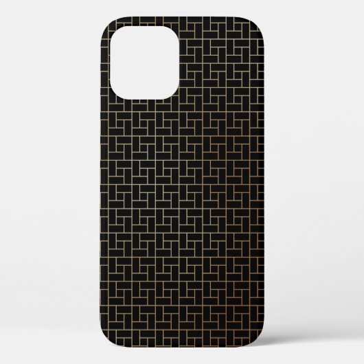 Elegant modern Abstract gouden mandje - Weave Patr Case-Mate iPhone Case (Achterkant)
