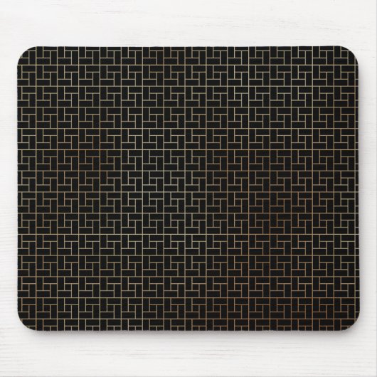 Elegant modern Abstract gouden mandje - Weave Patr Muismat (Voorkant)