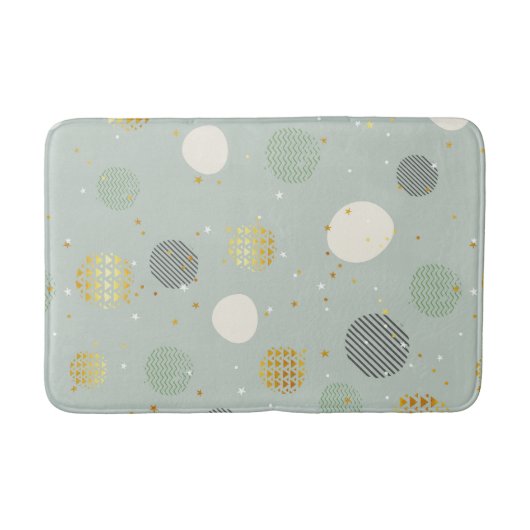 Elegant modern Abstract kerstpatroon Badmat (Voorkant)