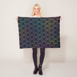 Elegant Modern Abstract Kleurig Art Deco Patroon Fleece Deken