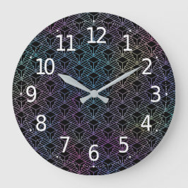 Elegant modern abstract kleurrijk Art Deco patroon Grote Klok
