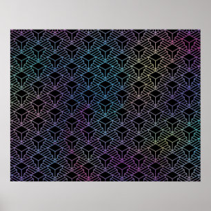 Elegant modern Abstract kleurrijk decopatroon Poster