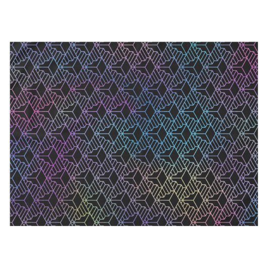 Elegant modern Abstract kleurrijk decopatroon Tafelkleed (Voorkant (Horizontaal))