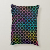 Elegant modern Abstract kleurrijk diamantpatroon Accent Kussen (Achterkant (Verticaal))