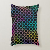 Elegant modern Abstract kleurrijk diamantpatroon Accent Kussen (Voorkant(Verticaal))