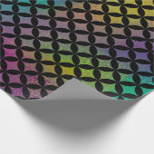 Elegant modern Abstract kleurrijk diamantpatroon Cadeaupapier (Hoek)