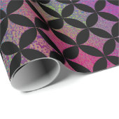 Elegant modern Abstract kleurrijk diamantpatroon Cadeaupapier (Rol Hoek)