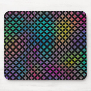 Elegant modern Abstract kleurrijk diamantpatroon Muismat