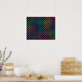 Elegant modern Abstract kleurrijk diamantpatroon Poster (Keuken)