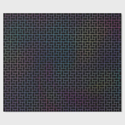 Elegant modern Abstract kleurrijk mandje | Cadeaupapier (Vlak)