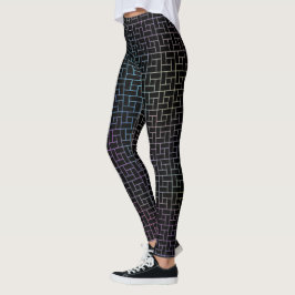 Elegant Modern Abstract Kleurrijk Mandje Patroon | Leggings