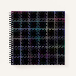 Elegant Modern Abstract Kleurrijk Mandje Patroon | Notitieboek
