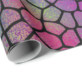 Elegant modern Abstract kleurrijk mozaïekpatroon Cadeaupapier (Rol Hoek)