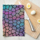 Elegant modern Abstract kleurrijk mozaïekpatroon Theedoek (Quarter Fold)