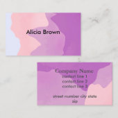 Elegant modern abstract kunstontwerp op maat visitekaartje (Voorkant / Achterkant)