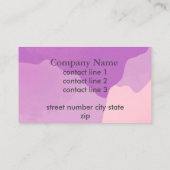 Elegant modern abstract kunstontwerp op maat visitekaartje (Achterkant)