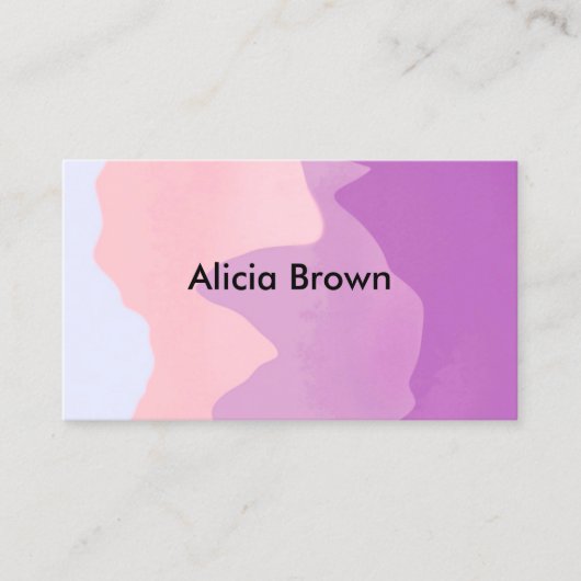 Elegant modern abstract kunstontwerp op maat visitekaartje (Voorkant)