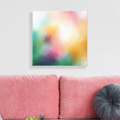 Elegant modern Abstract kunstwerk rood geel blauw Canvas Afdruk (Insitu (Woonkamer))