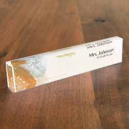 Elegant Modern Abstract Leerlingenwaardering Naambordje