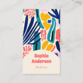 Elegant modern Abstract met gedurfd artistiek ontw Visitekaartje (Voorkant)