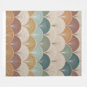 "Elegant modern abstract patroon Fleece Deken (Voorkant (Horizontaal))