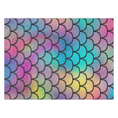 Elegant Modern Abstract Regenboog Schalen Patroon Tafelkleed (Voorkant (Horizontaal))
