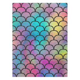 Elegant Modern Abstract Regenboog Schalen Patroon  Tafelkleed