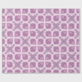 Elegant Modern Abstract Roze en Paarse Ontwerp Cadeaupapier (Vlak)