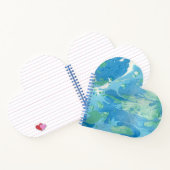 Elegant modern Abstract Sjabloon blauw groen Notitieboek (Binnen)