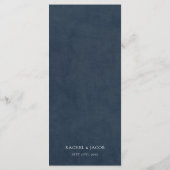 Elegant Modern Abstract Terracotta Wedding Menu (Achterkant)