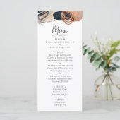 Elegant Modern Abstract Terracotta Wedding Menu (Staand voorkant)