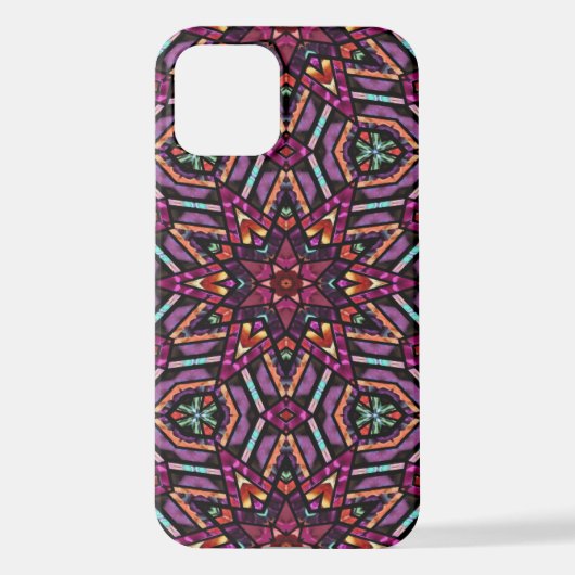 Elegant Modern Abstracte Bohemian Mandala Art iPhone Hoesje (Achterkant)