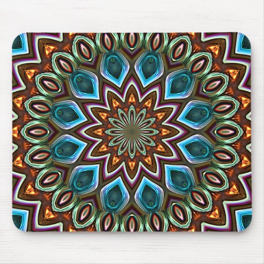 Elegant Modern Abstracte Bohemian Mandala Art Muismat (Voorkant)