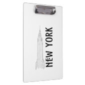 Elegant Modern Abstraction Black and White City Klembord (Rechts)